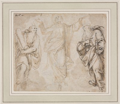 The Transfiguration recto, Study of Hands verso, c. 1590. alkotó: Camillo Procaccini