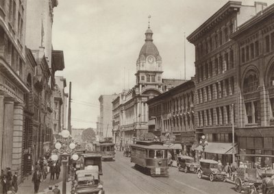 Hastings Street és a posta (fekete-fehér fotó) alkotó: Canadian Photographer