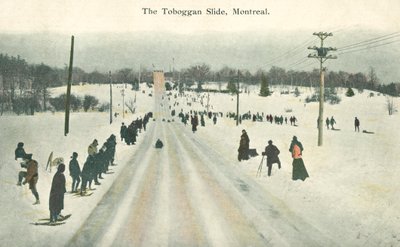 Szánkócsúszda, Montreal, Quebec, Kanada (színes fotó) alkotó: Canadian Photographer