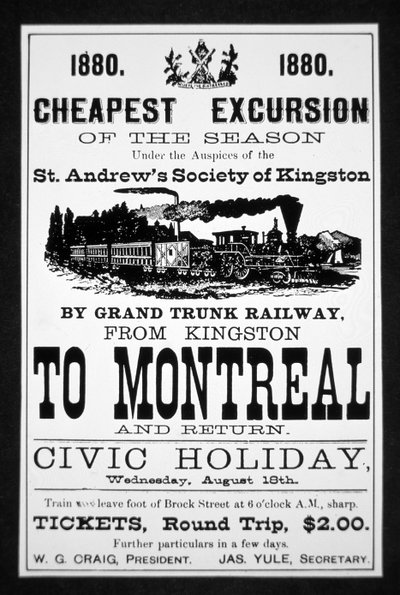 Grand Trunk vasúti poszter alkotó: Canadian School