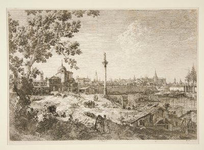 Padova képzeletbeli kilátása, a Vedute sorozatból (Nézetek) alkotó: Canaletto (Giovanni Antonio Canal)