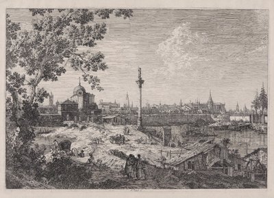 Padova képzeletbeli kilátása, a Vedute sorozatból (Nézetek) alkotó: Canaletto (Giovanni Antonio Canal)
