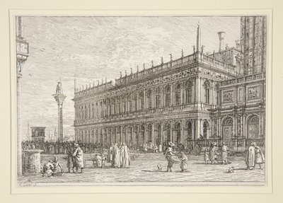 A könyvesbolt. V., a Vedute sorozatból (Nézetek) alkotó: Canaletto (Giovanni Antonio Canal)