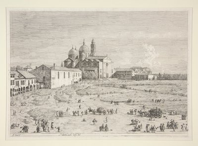 S. Giustina a Pr? della Valle, a Vedute sorozatból (Nézetek) alkotó: Canaletto (Giovanni Antonio Canal)