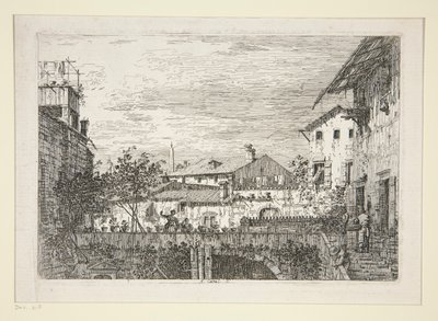 The Terrace, a Vedute sorozatból (Nézetek) alkotó: Canaletto (Giovanni Antonio Canal)