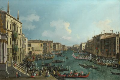 Regatta a Canal Grandén, c. 1740 alkotó: Giovanni Antonio Canal