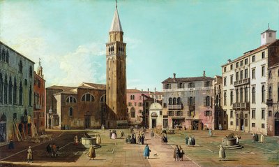 Campo SantAngelo, Velence, 1730-as évek. alkotó: Giovanni Antonio Canal