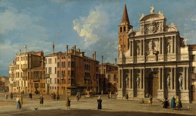 Campo Santa Maria Zobenigo, Velence, 1730-as évek. alkotó: Giovanni Antonio Canal