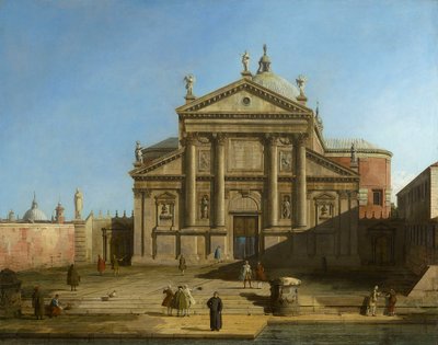 Canaletto - San Giorgio Maggiore Capriccio beállításban 1744 körül alkotó: Canaletto