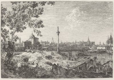 Padova képzeletbeli kilátása, c. 17351746. alkotó: Canaletto