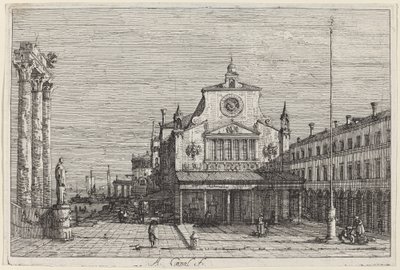 S. Giacomo di Rialto képzeletbeli képe, c. 17351746. alkotó: Canaletto