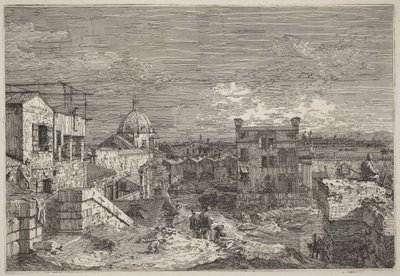 Velence képzeletbeli látképe alkotó: Canaletto
