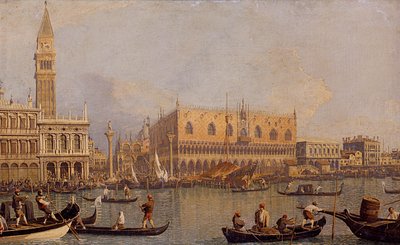 Olasz: Veduta del Palazzo Ducale di Venezia A velencei hercegi palota látképe alkotó: Canaletto