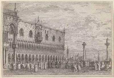 A Band Pier. v. alkotó: Canaletto