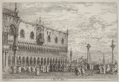 La Piera del Bando. V. alkotó: Canaletto