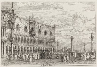 A Piera del Bando. V. [jobbra lent], c. 17351746. alkotó: Canaletto