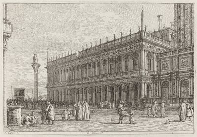 La libreria. V. [balra fent], 1742-ben vagy az előtt. alkotó: Canaletto