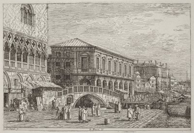 A börtön. V. [bal alsó sarok] alkotó: Canaletto