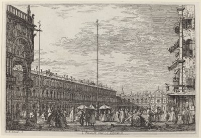 Le Procuratie niove e S. Ziminian V., c. 17351746. alkotó: Canaletto