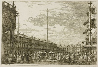 Le Procuratie niove e S. Ziminian V, Vedute alkotó: Canaletto