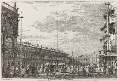 Le Procuratie niove e S. Ziminian V. [jobbra fent] alkotó: Canaletto