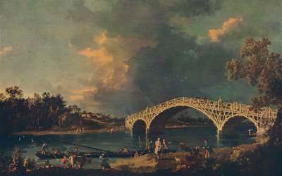 Old Walton Bridge, 1754 alkotó: Giovanni Antonio Canal