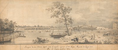 A régi Walton-híd a Middlesex partjáról nézve alkotó: Canaletto