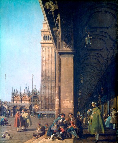 Piazza San Marco és az oszlopsor, 1756 alkotó: Giovanni Antonio Canal