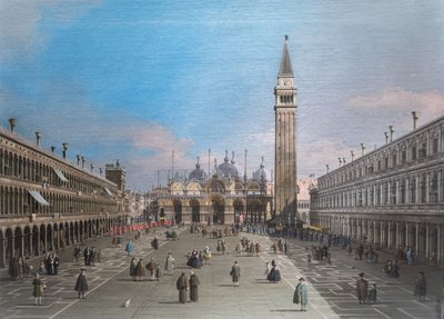 Piazza San Marco a bazilikával, Velence alkotó: Canaletto