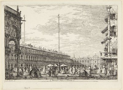 A Szent Márk tér az Új Prokuratúrákkal és San Geminianóval alkotó: Canaletto