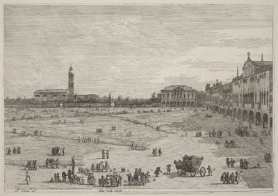 Prato della Valle alkotó: Canaletto
