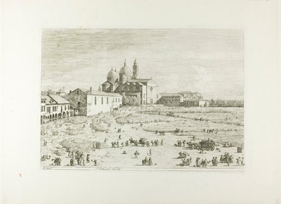 S. Giustina in prà della Vale, Vedute alkotó: Canaletto
