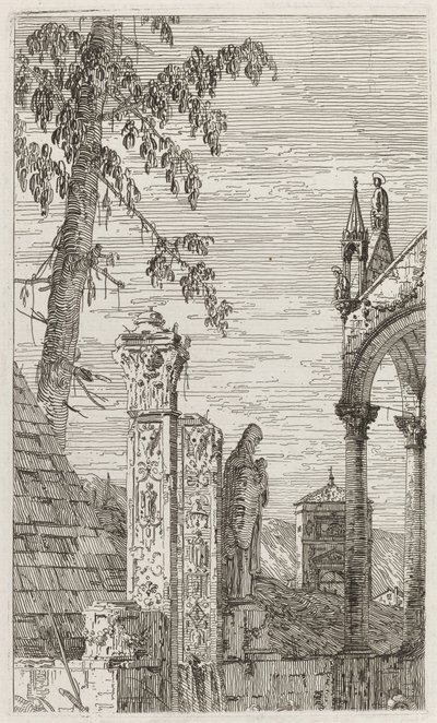 A püspök sírja [középen] alkotó: Canaletto