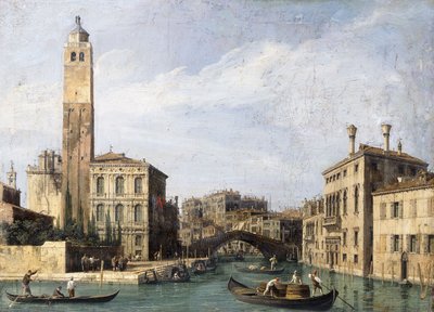 A Grand Canal a San Geremiaval, a Palazzo Labia és a Cannaregio bejárata, 1726-1730 alkotó: Giovanni Antonio Canal