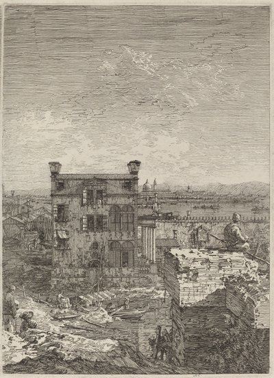The House with the Peristyle, 1741. alkotó: Canaletto