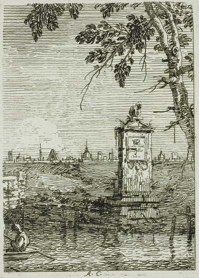 A kis emlékmű, Vedute-ból alkotó: Canaletto