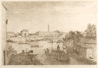 Dolo kikötője, a „Látképek” sorozatból alkotó: Canaletto