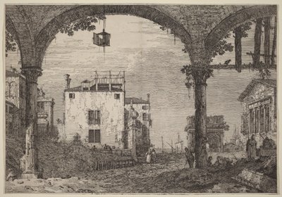 A lámpás portikusz alkotó: Canaletto