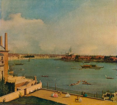 A Temze a Richmond House-ból, 1746 alkotó: Giovanni Antonio Canal