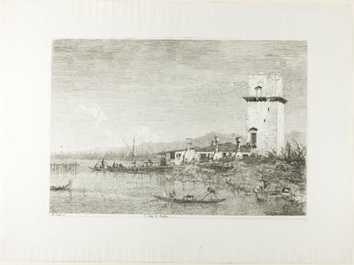 Malghera tornya, Vedute-ból alkotó: Canaletto