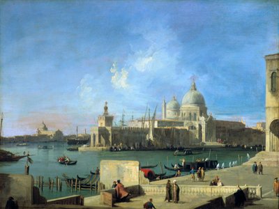 Kilátás a tisztelgésre a Canal Grande bejáratától, Velence, 1727-1728 alkotó: Giovanni Antonio Canal