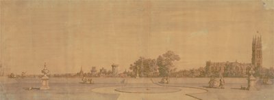 Warwick: Warwick: A város és a vár a Priory Gardensből alkotó: Canaletto