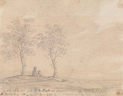 Egy eperfa a Szent Ágoston-kolostor nagykapuja közelében alkotó: Capt. Thomas Hastings
