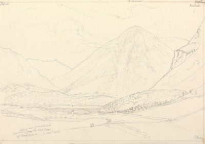 Grasmoor Mellbreak nyugati bázisáról, 1835. augusztus 2 alkotó: Capt. Thomas Hastings