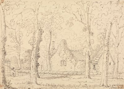 A Crewkerne templom udvarában, 1833. június alkotó: Capt. Thomas Hastings