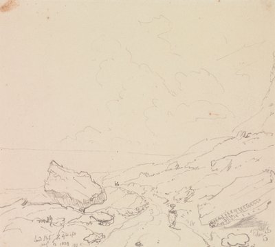 Földcsuszamlás, Wight-sziget, 1829. augusztus 13 alkotó: Capt. Thomas Hastings