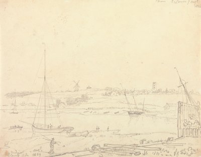 Medina, East Cowes Side, 1826. augusztus 7 alkotó: Capt. Thomas Hastings