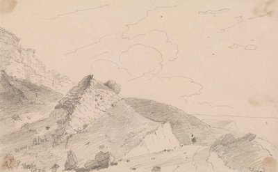 Blackgang Chine közelében, Wight-szigeten alkotó: Capt. Thomas Hastings