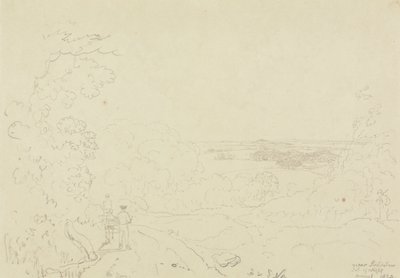 Swainstone közelében, Wight-szigeten, 1829. augusztus alkotó: Capt. Thomas Hastings