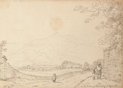 A Ross kastélyhoz vezető Killarney úton, 1841. szeptember 4 alkotó: Capt. Thomas Hastings